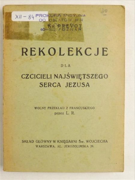 Rekolekcje dla czcicieli Najświętszego Serca Jezusa, 1931 r.
