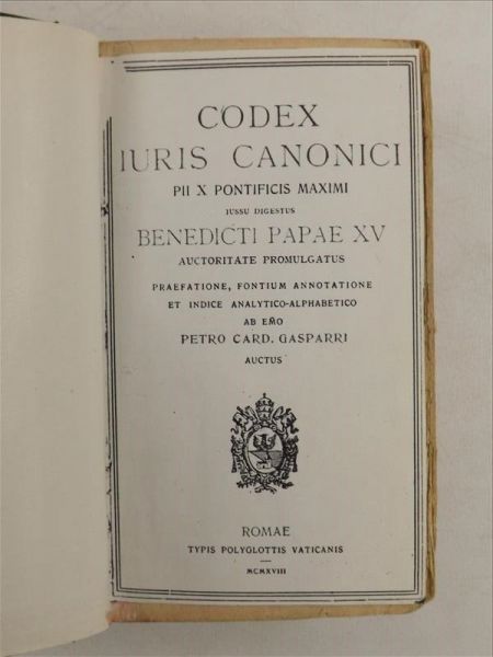 Codex Iuris Canonici, 1908 r.