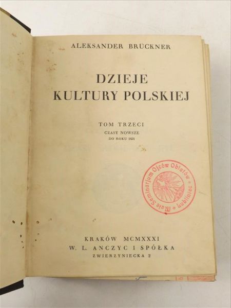 Dzieje kultury polskiej, Tom III, 1934 r.