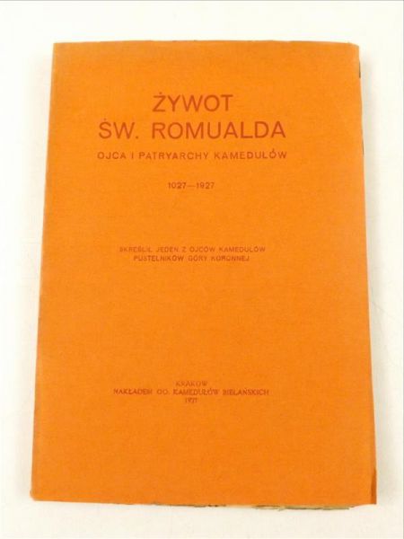 Żywot Świętego Romualda, 1927 r.