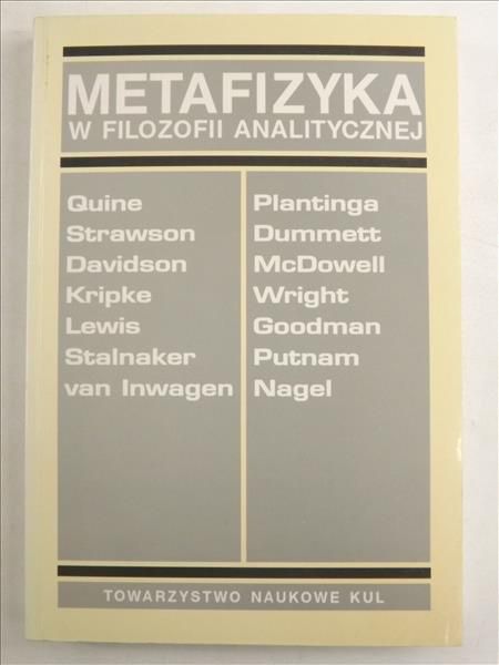 Metafizyka w filozofii analitycznej