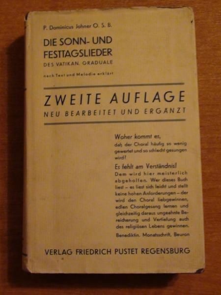 Johner D.- Die Sonn - und Festtagslieder, 1933 r.