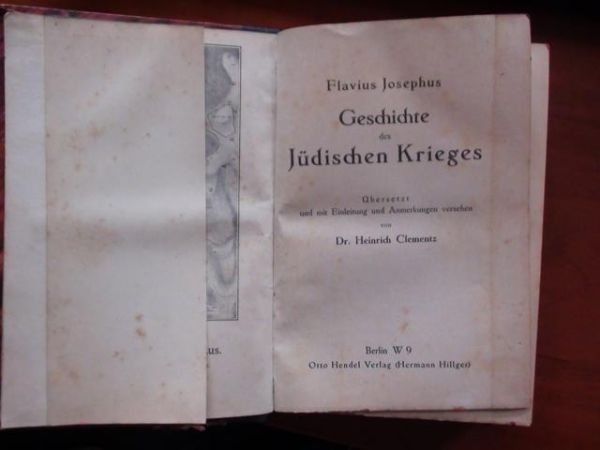 Josephus Flavius  - Geschichte des Juidischen Krieges (ok.1900r.)