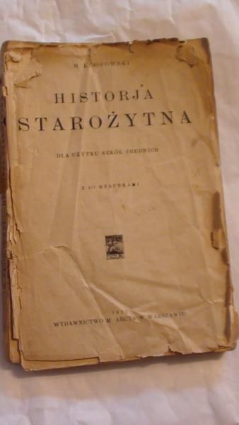Historja starożytna, 1923 r.