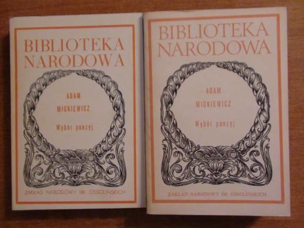 Mickiewicz Adam - Wybór poezyj, t.I, II, BN