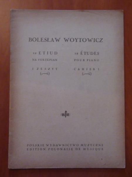 12 etiud na fortepian, I zeszyt (nuty, 1948 r.)
