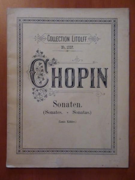 Chopin Fr. - Sonates pour piano (nuty, ok. 1920 r.)