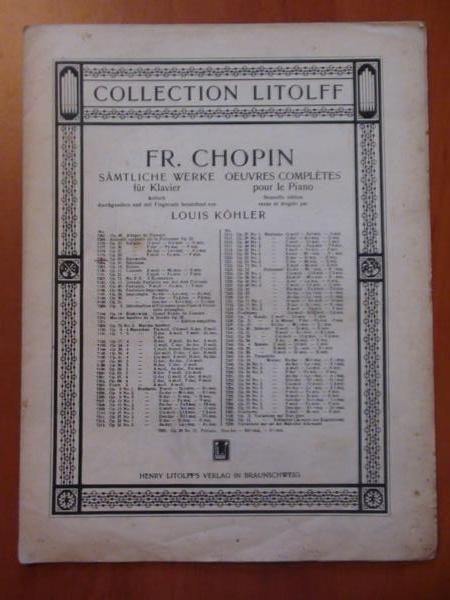 Chopin Fr. - Barcarolle op. 60 (nuty, ok. 1920 r.)