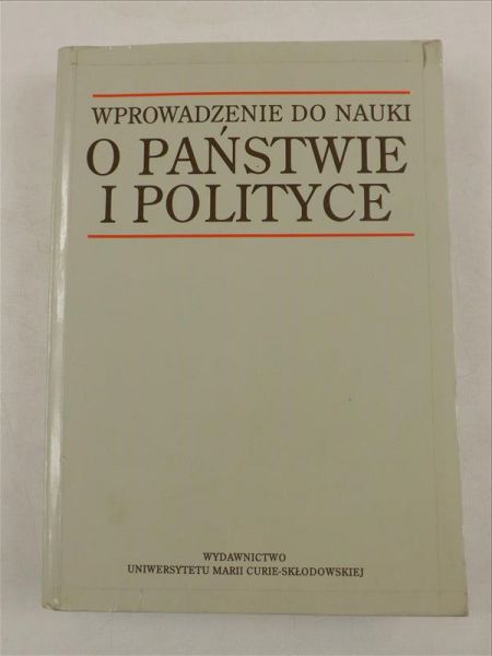 Szmulik Bogumił,    - Wprowadzenie do nauki o państwie i polityce