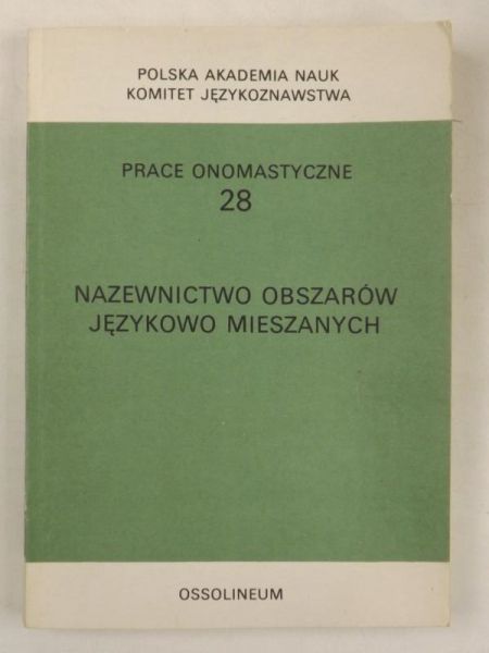 Nazewnictwo obszarów językowo mieszanych