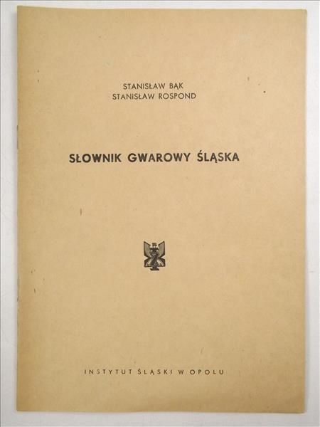Słownik gwarowy Śląska
