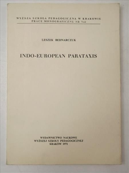 Indo - European Parataxis