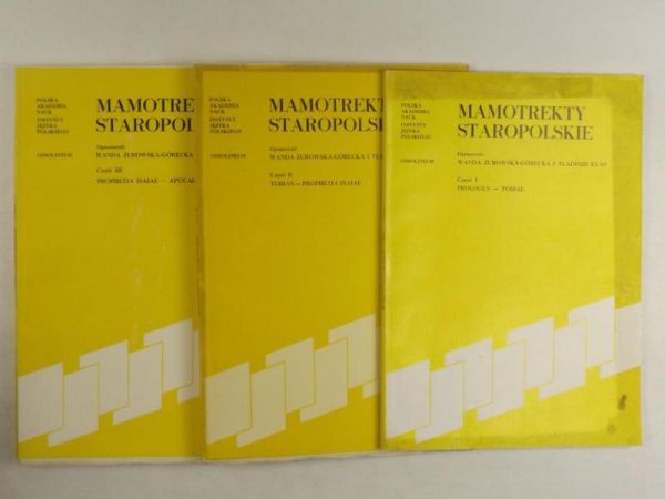 Mamotrekty staropolskie Tom I - III