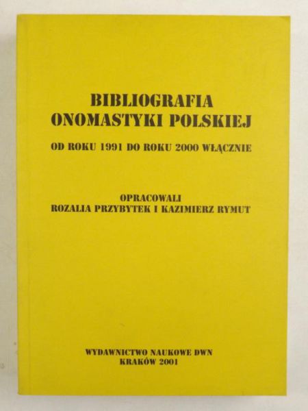 Przybytek Rozalia,    - Bibliografia onomastyki polskiej