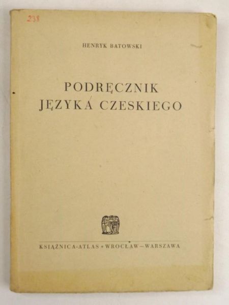 Batowski H. - Podręcznik języka czeskiego, 1950 r.