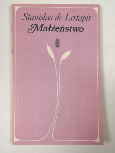 Lestapis Stanislas, de - Małżeństwo