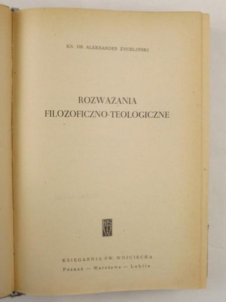 Rozważania filozoficzno-teologiczne
