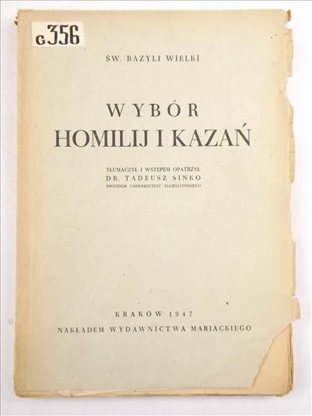 Wybór homilij i kazań, 1947 r.