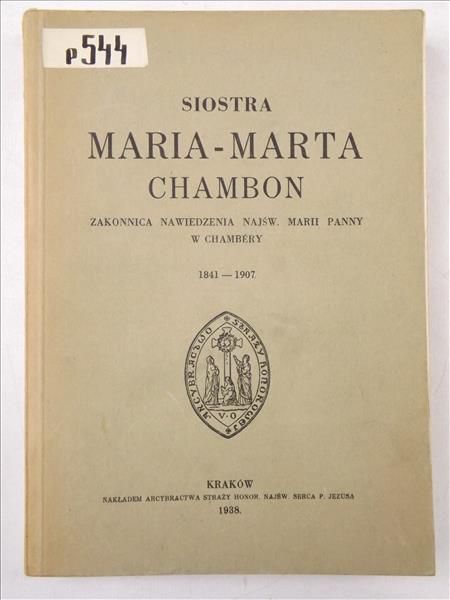 Siostra Maria-Marta Chambon zakonnica nawiedzenia Najświętszej Marii Panny W Chambery, 1938 r.