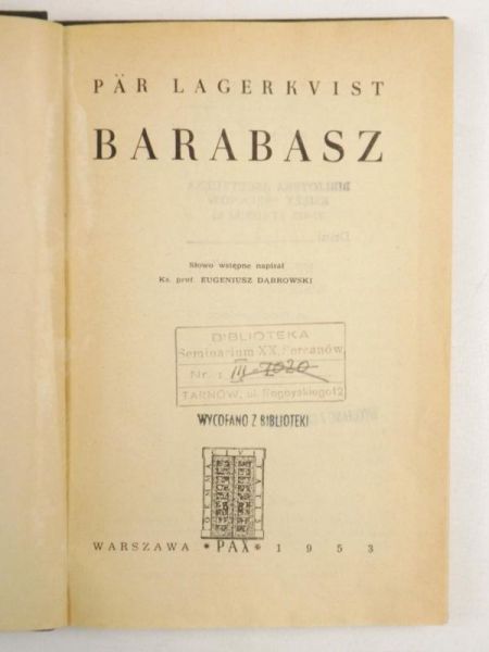 Lagerkvist Par - Barabasz