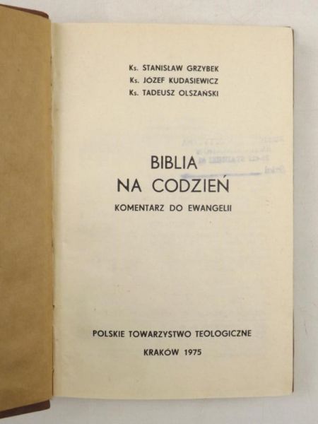 Grzybek Stanisław,  , Olszański Tadeusz - Biblia na codzień