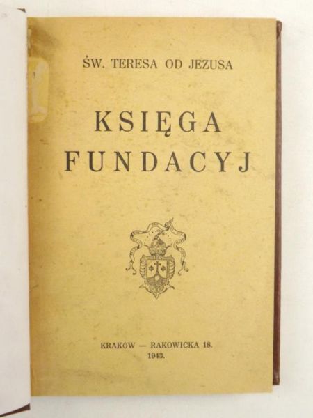 Księga fundacyj, 1943 r.