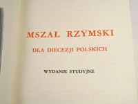Mszał rzymski dla diecezji polskich. Wydanie studyjne