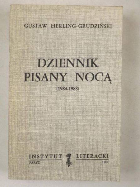 Dziennik pisany nocą (1984-1988), Instytut Literacki