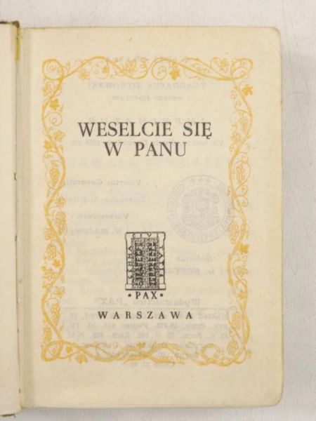 Weselcie się w Panu