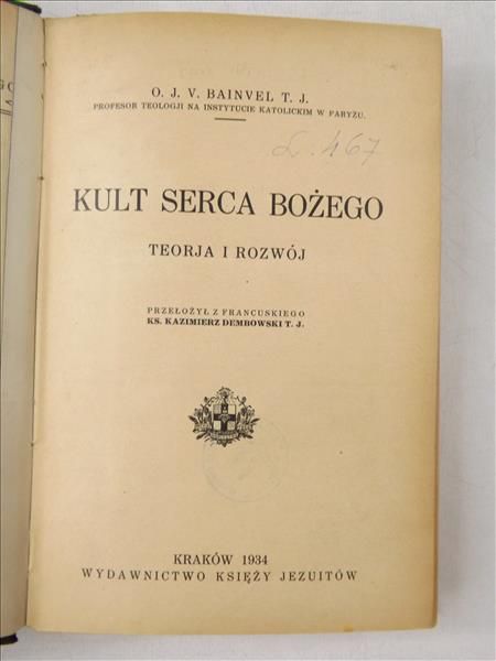 Kult serca Bożego, 1934 r.