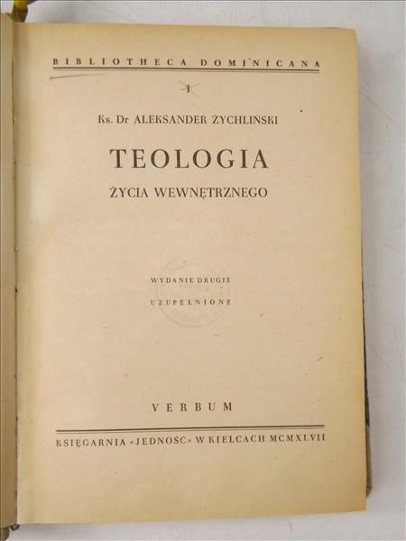 Teologia życia wewnętrznego, 1948 r.