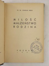 Miłość, małżeństwo, rodzina, 1935 r.