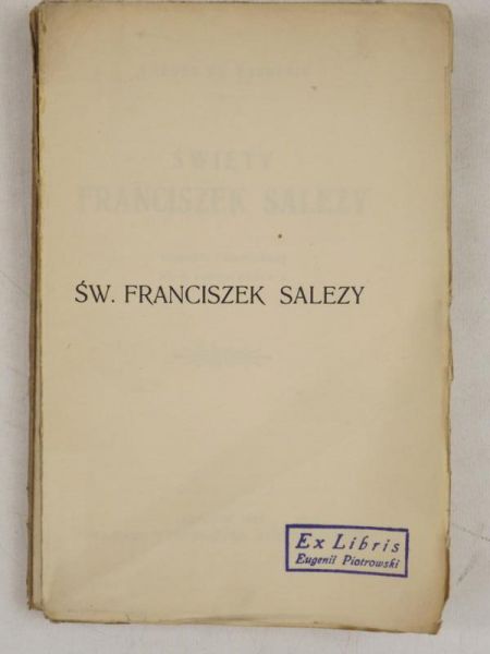 Margerie Amedee - Święty Franciszek Salezy, 1927 r.