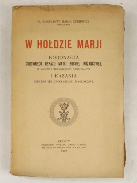 W hołdzie Marji, 1922 r.