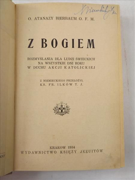 Bierbaum Atanazy - Z Bogiem, 1934 r.