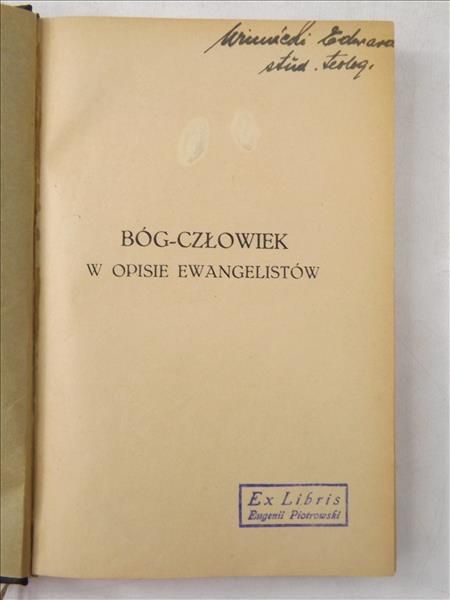 Bóg - Człowiek w opisie Ewangelistów, 1924 r.