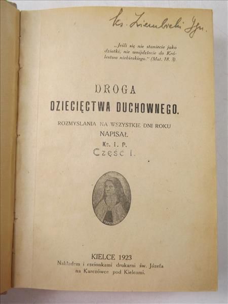 Droga dziecięctwa duchowego, 1923 r.