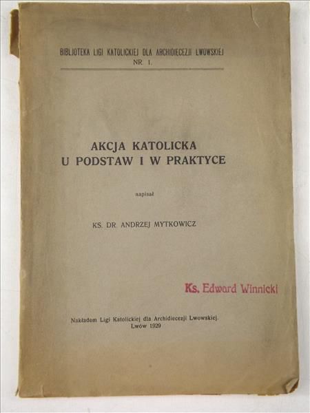 Akcja Katolicka u podstaw i w praktyce, 1929 r.