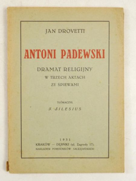 Antoni Padewski, 1931 r.