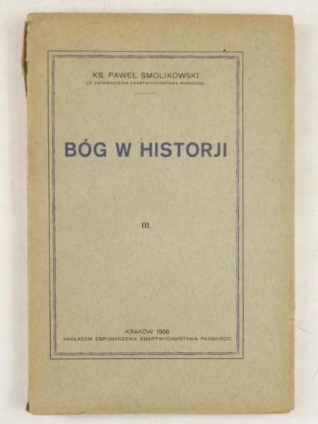 Bóg w historji, 1926 r.