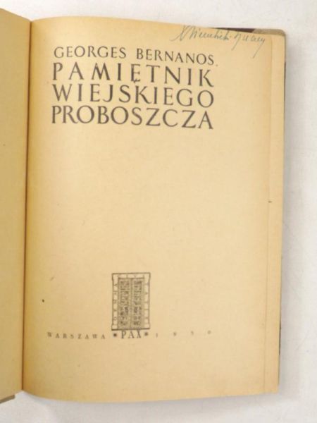 Pamiętnik wiejskiego proboszcza, 1950 r.