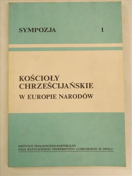 Jaskółka P.,    - Kościoły chrzescijańskie w Europie Narodów