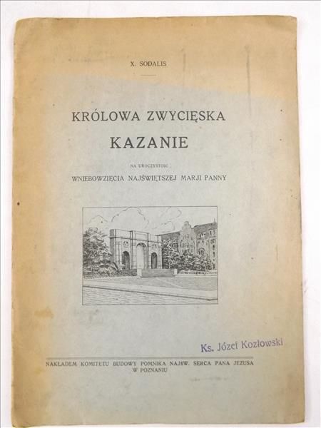 Królowa Zwycięska. Kazanie, 1932 r.