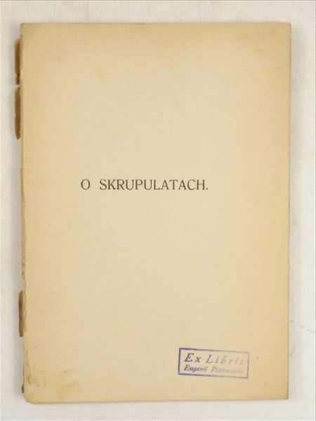 O skrupułach, 1929 r.