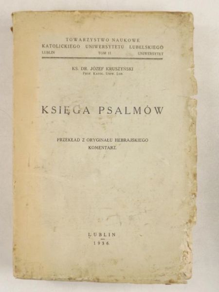 Księga Psalmów, 1936 r.