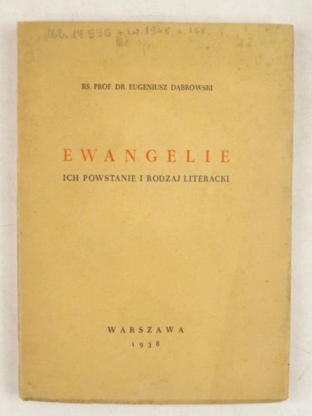 Ewangelie, 1938 r.