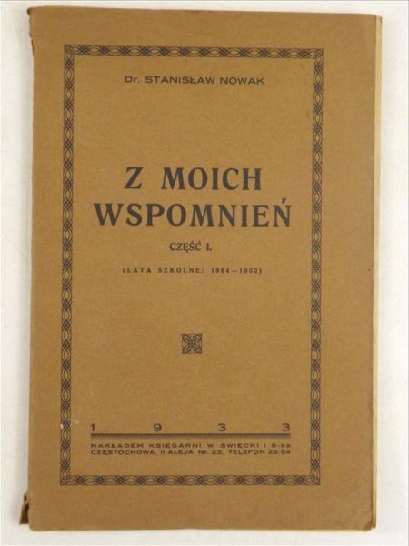 Z moich wspomnień, Część I, 1933 r.