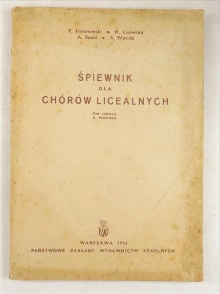 Śpiewnik dla chórów licealnych