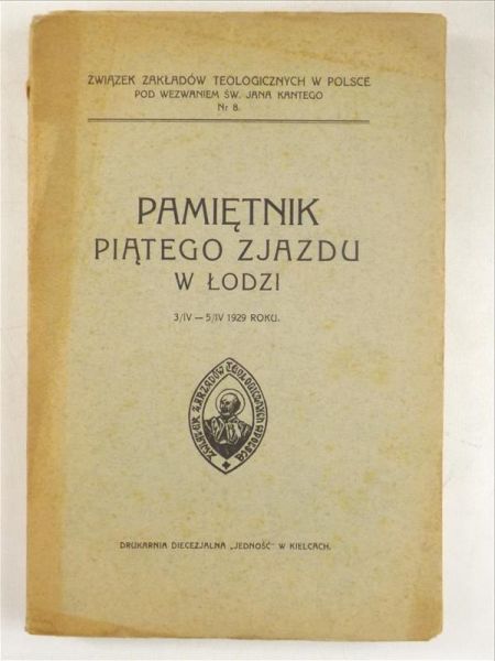 Pamiętnik Piątego Zjazdu w Łodzi, 1929 r.