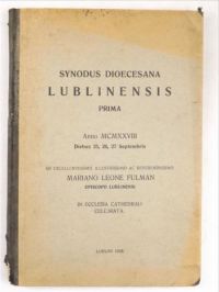 Synodus Dioecesana Lublinensis Prima, 1928 r.